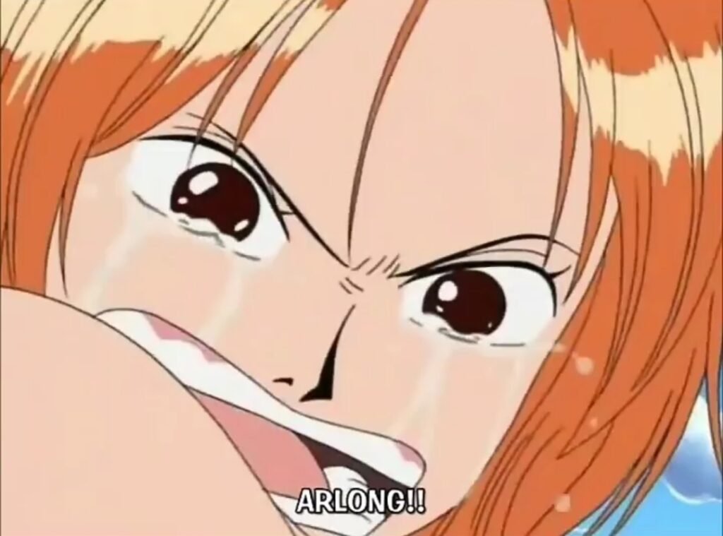 One Piece Anime Girls tears and Epic Comebacks Nami Hurting herself