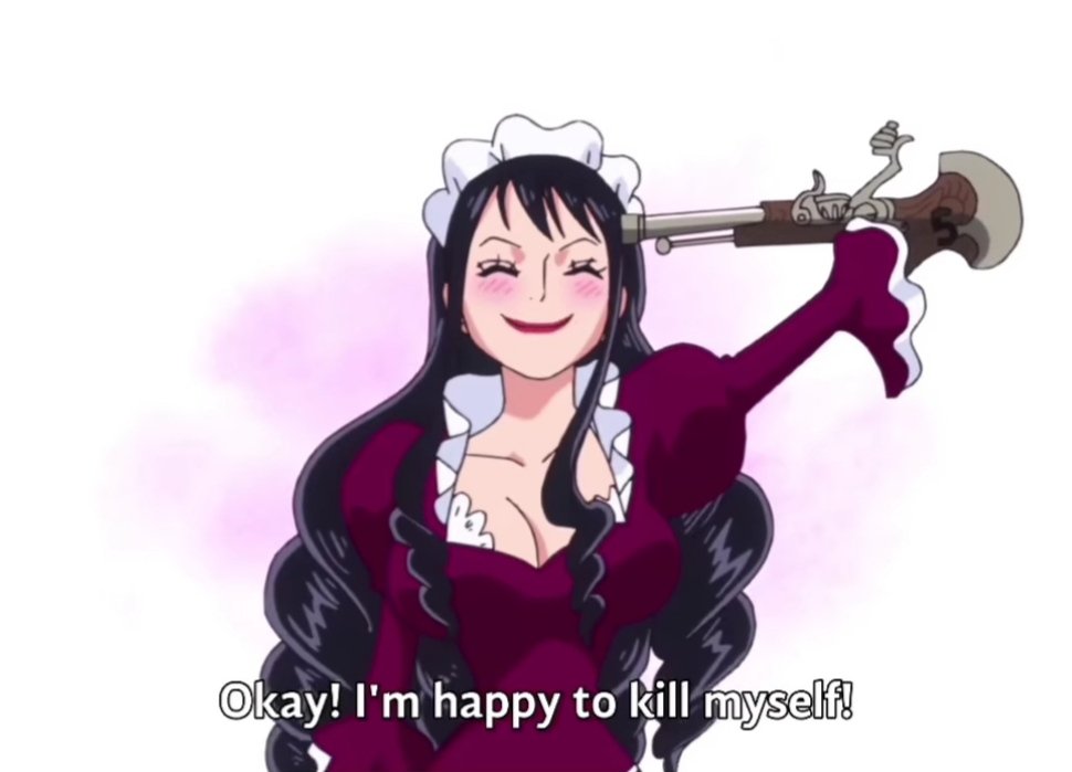 One Piece Anime Girls tears and Epic Comebacks Baby 5 Killing herself